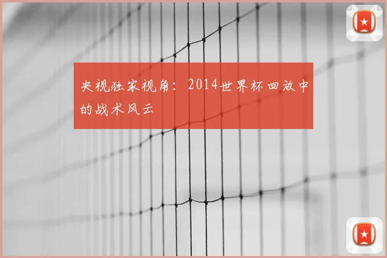 央视独家视角：2014世界杯回放中的战术风云